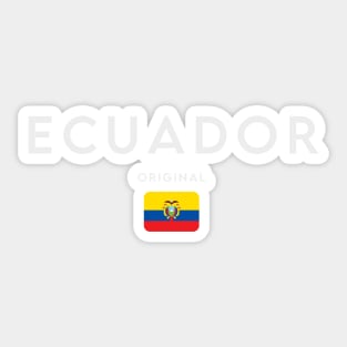 Ecuador flag, ecuadorian flag Sticker
